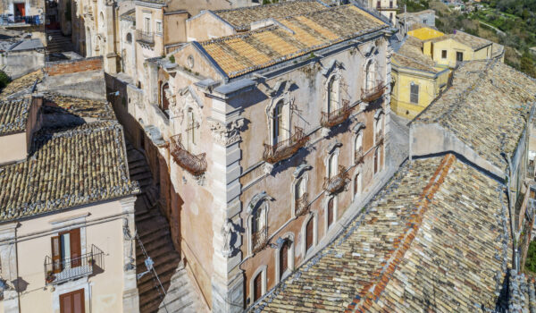 Palazzo Cosentini seen from above, Ragusa